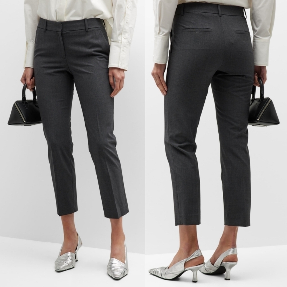 Theory Wool Taper Trouser in Charcoal  Size 31